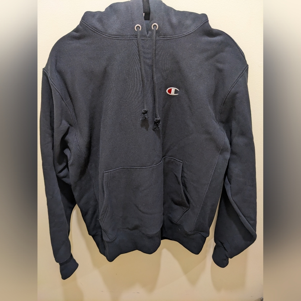 Champion Women's Black Pullover Reverse Weave Hoodie New Without Tags